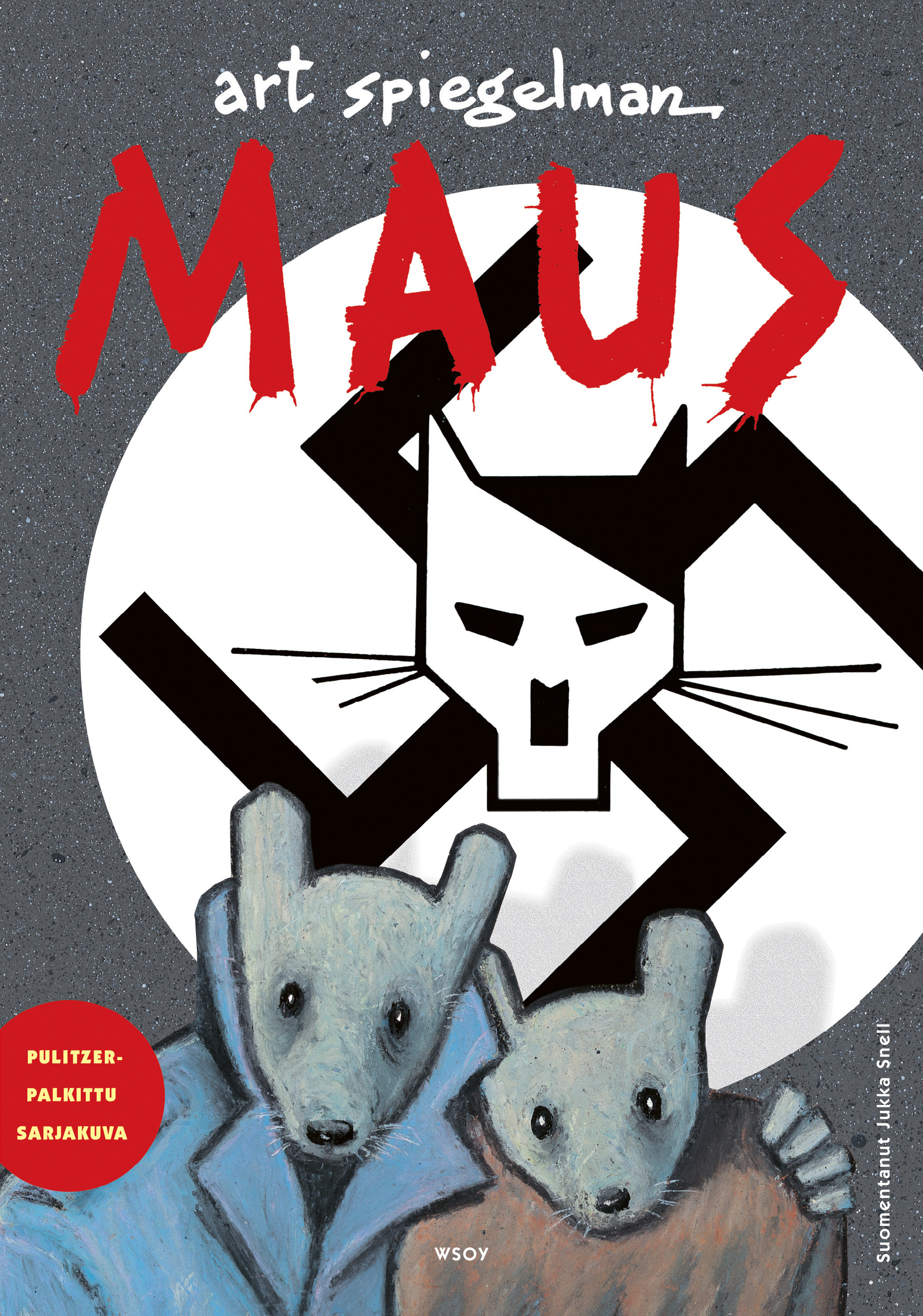 Art Spiegelmanin klassikkosarjakuvan Maus kansikuva